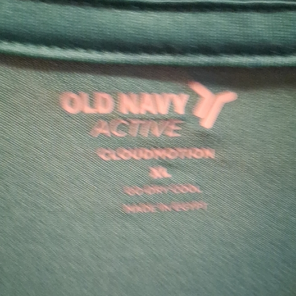 Old Navy Active Teal Spooted  CloudMotion Top Xl - Picture 1 of 4